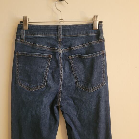 SO Teens Super High Rise Jegging Jeans Size 3/28 Dark Wash Button Fly Stretch - Picture 11 of 13